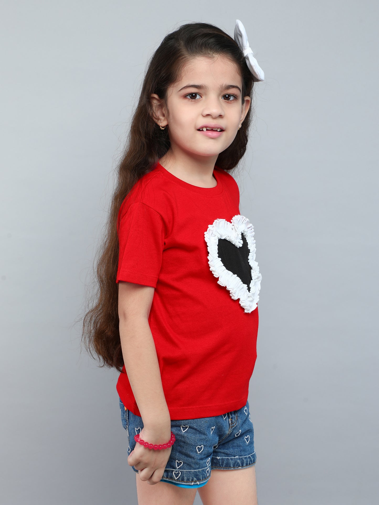 Heart Vibe T-Shirt- Red