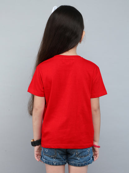 Heart Vibe T-Shirt- Red