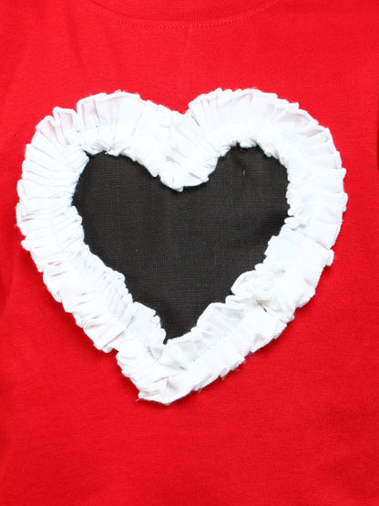 Heart Vibe T-Shirt- Red