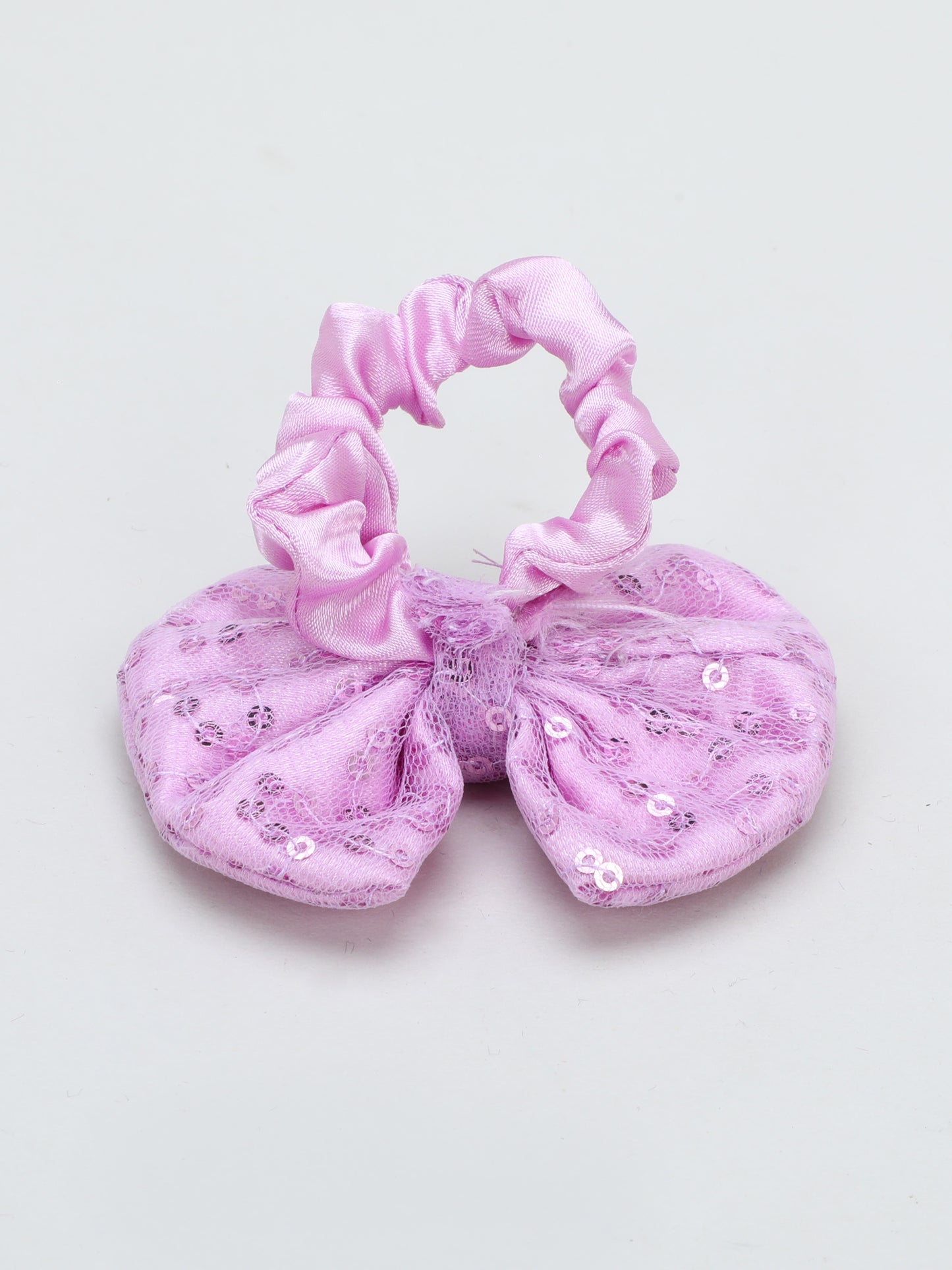 Sequins Bow Bracelet & Hairband Set -Lavender