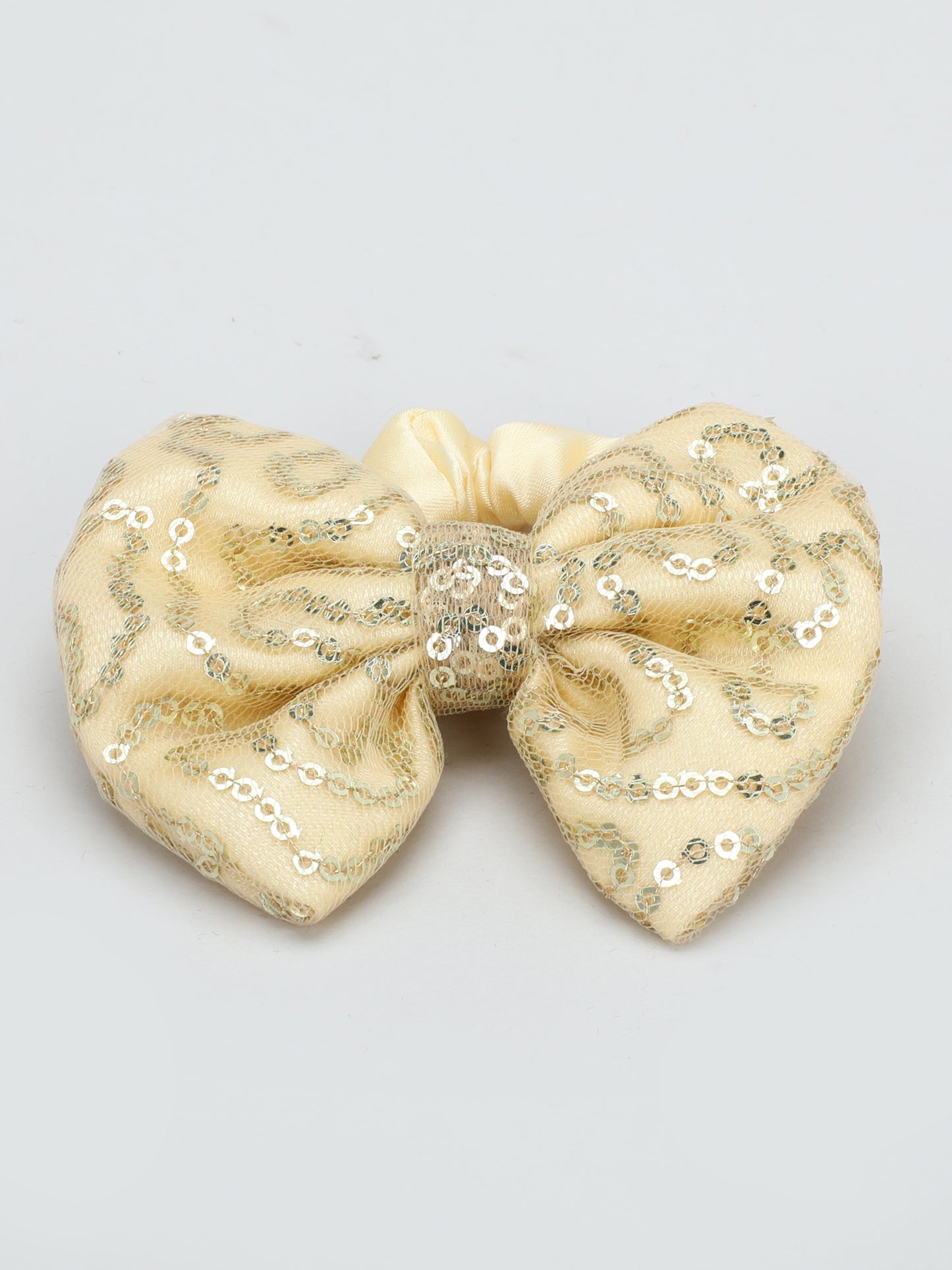 Sequins Bow Bracelet & Hairband Set -Gold