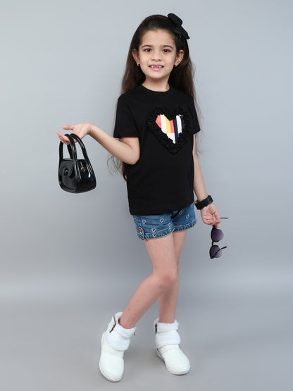 Heart Vibe T-Shirt-Black