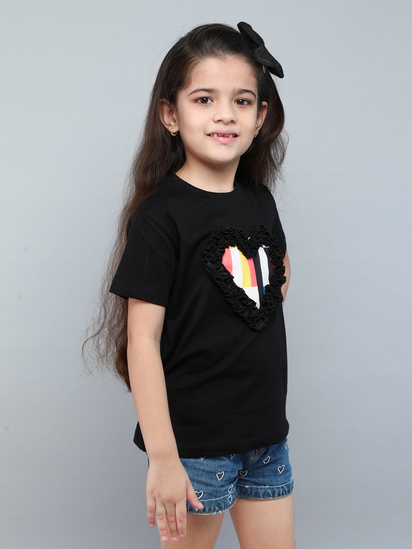 Heart Vibe T-Shirt-Black
