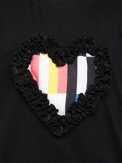 Heart Vibe T-Shirt-Black