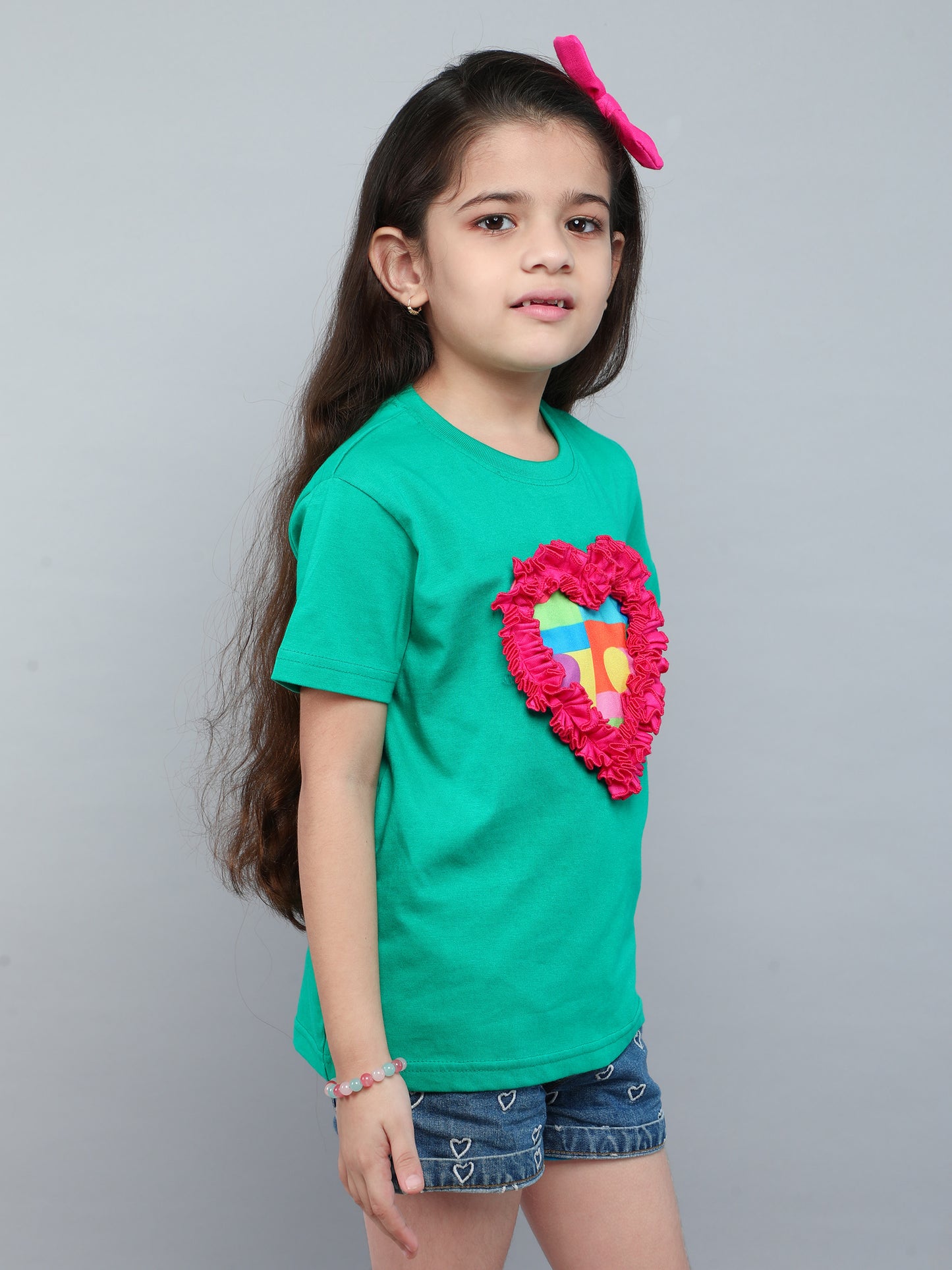 Heart Vibe T-Shirt- Green