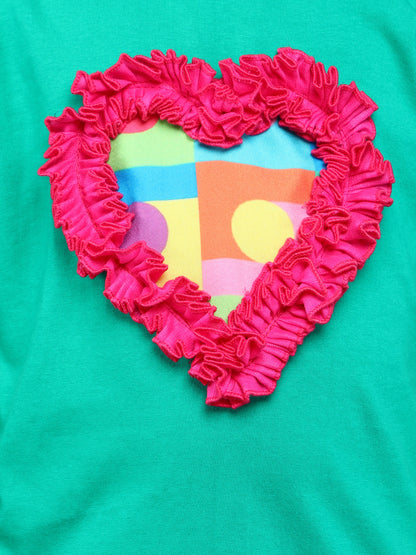 Heart Vibe T-Shirt- Green