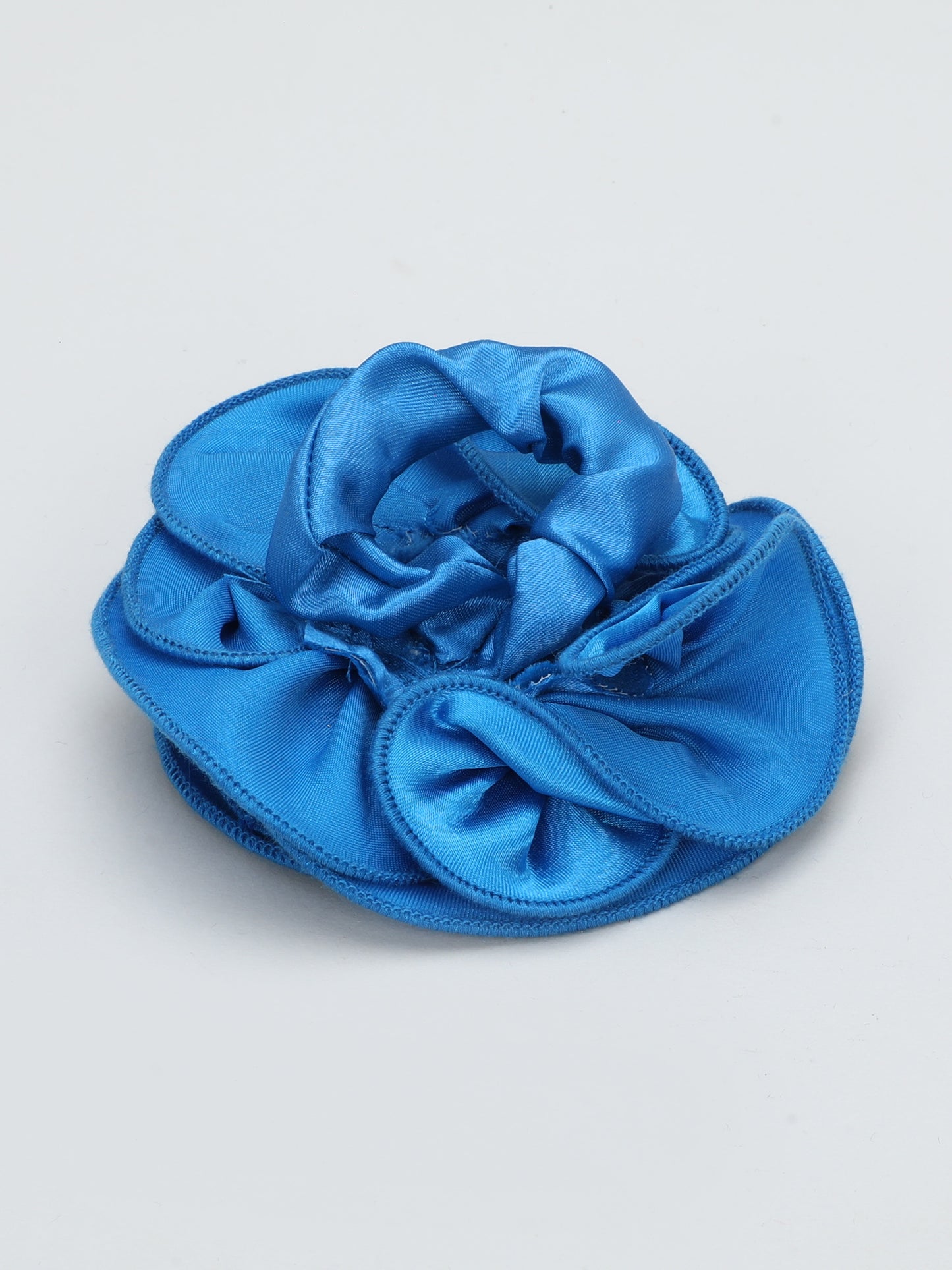 Satin Flower Bracelet & Hairband Set-Blue