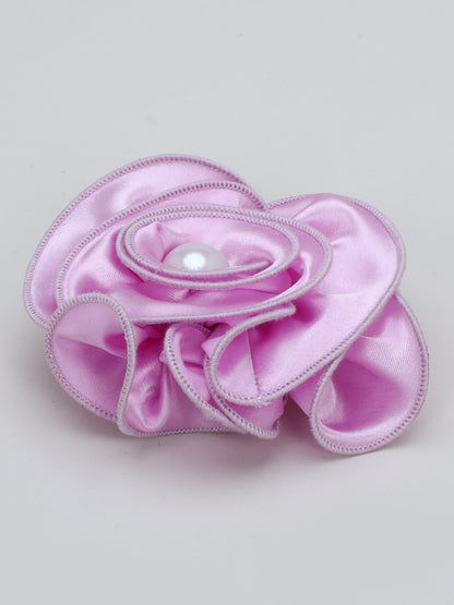 Satin Flower Bracelet & Hairband Set- Lavender