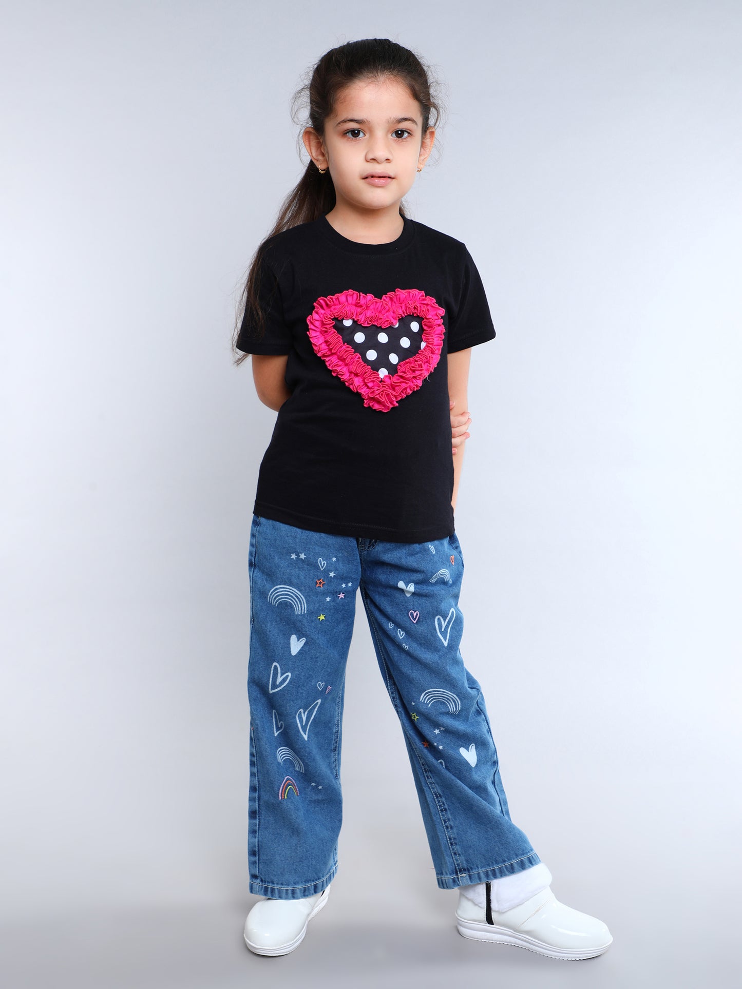 Heart Vibe T-Shirt - Black