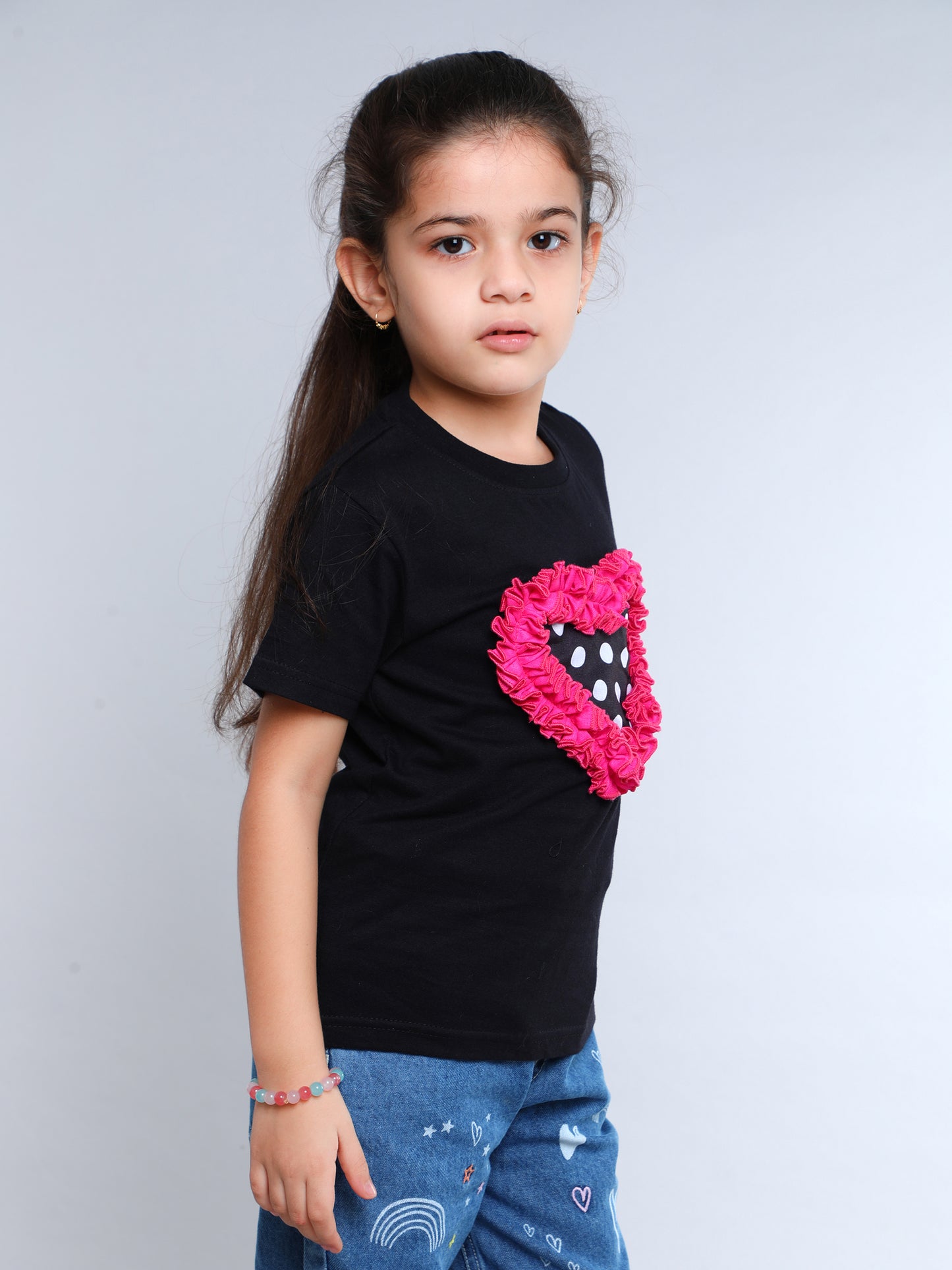 Heart Vibe T-Shirt - Black