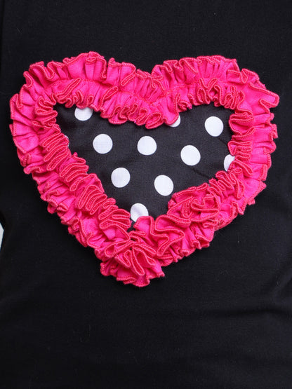 Heart Vibe T-Shirt - Black
