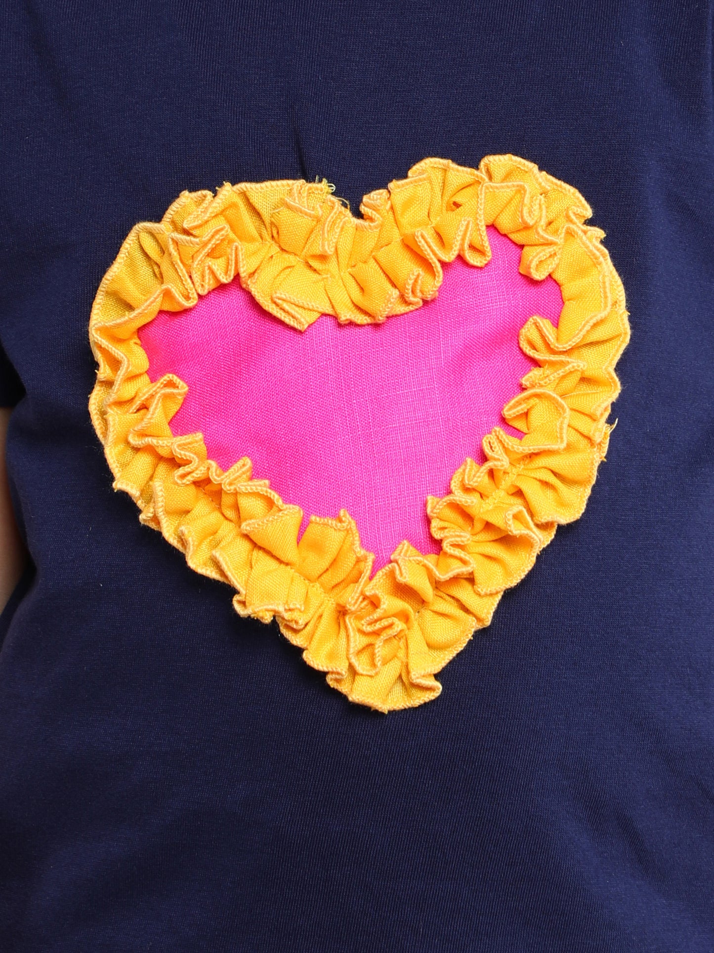 Heart Vibe T-Shirt -Navy Blue