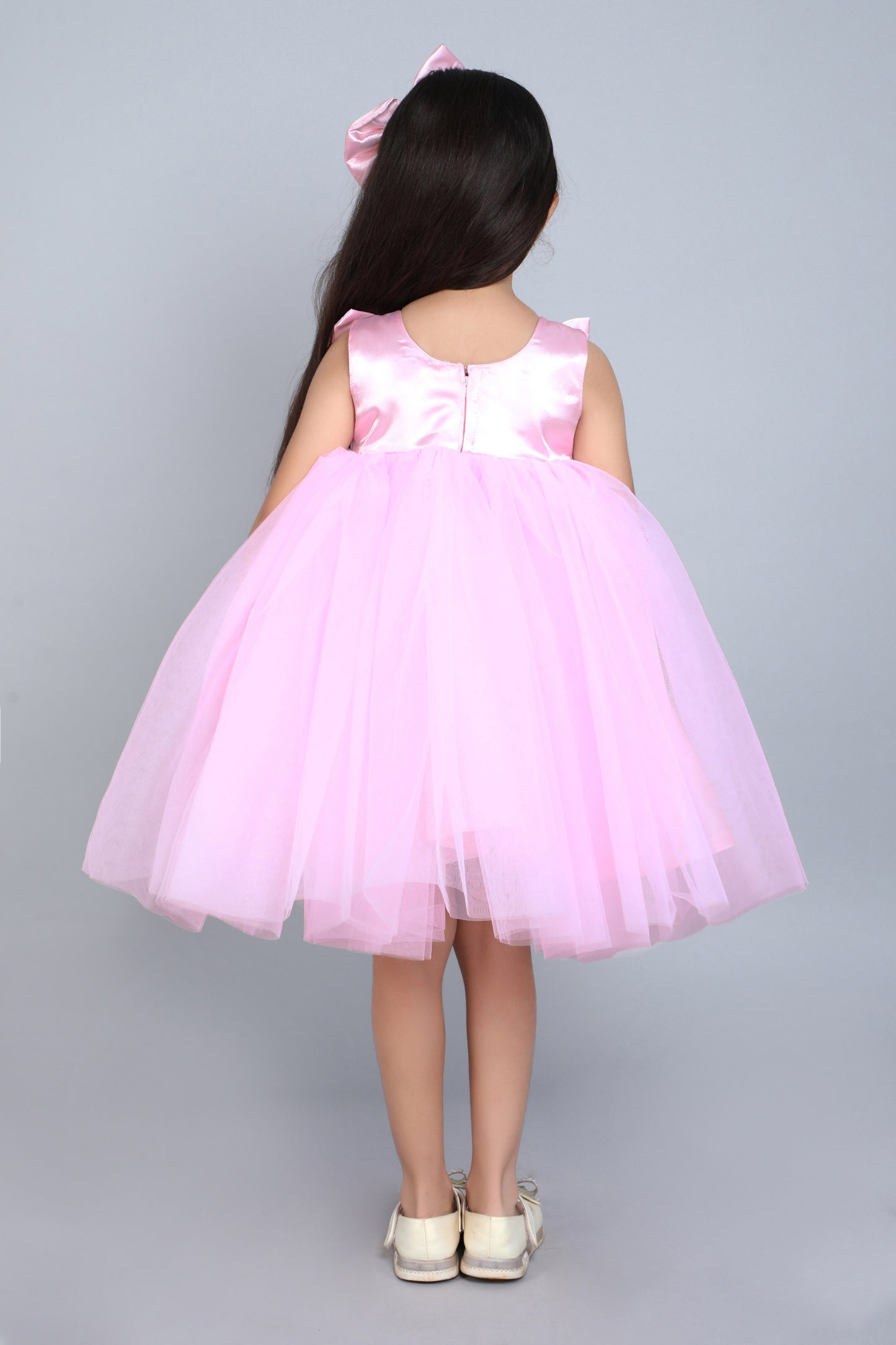 PinkChick Big Bow Dress -Pink