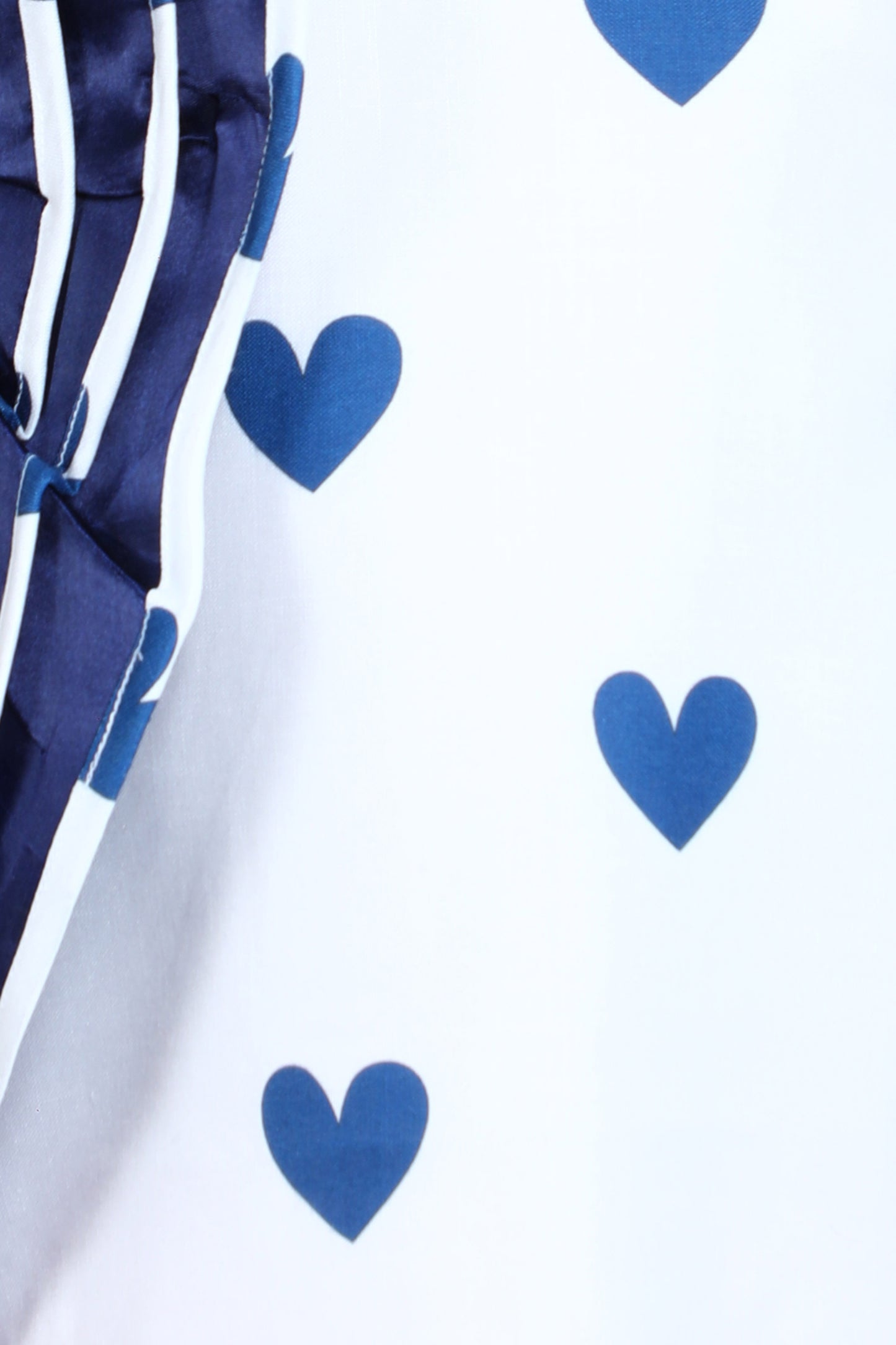 Navy Blue Heart Ruffle Dress