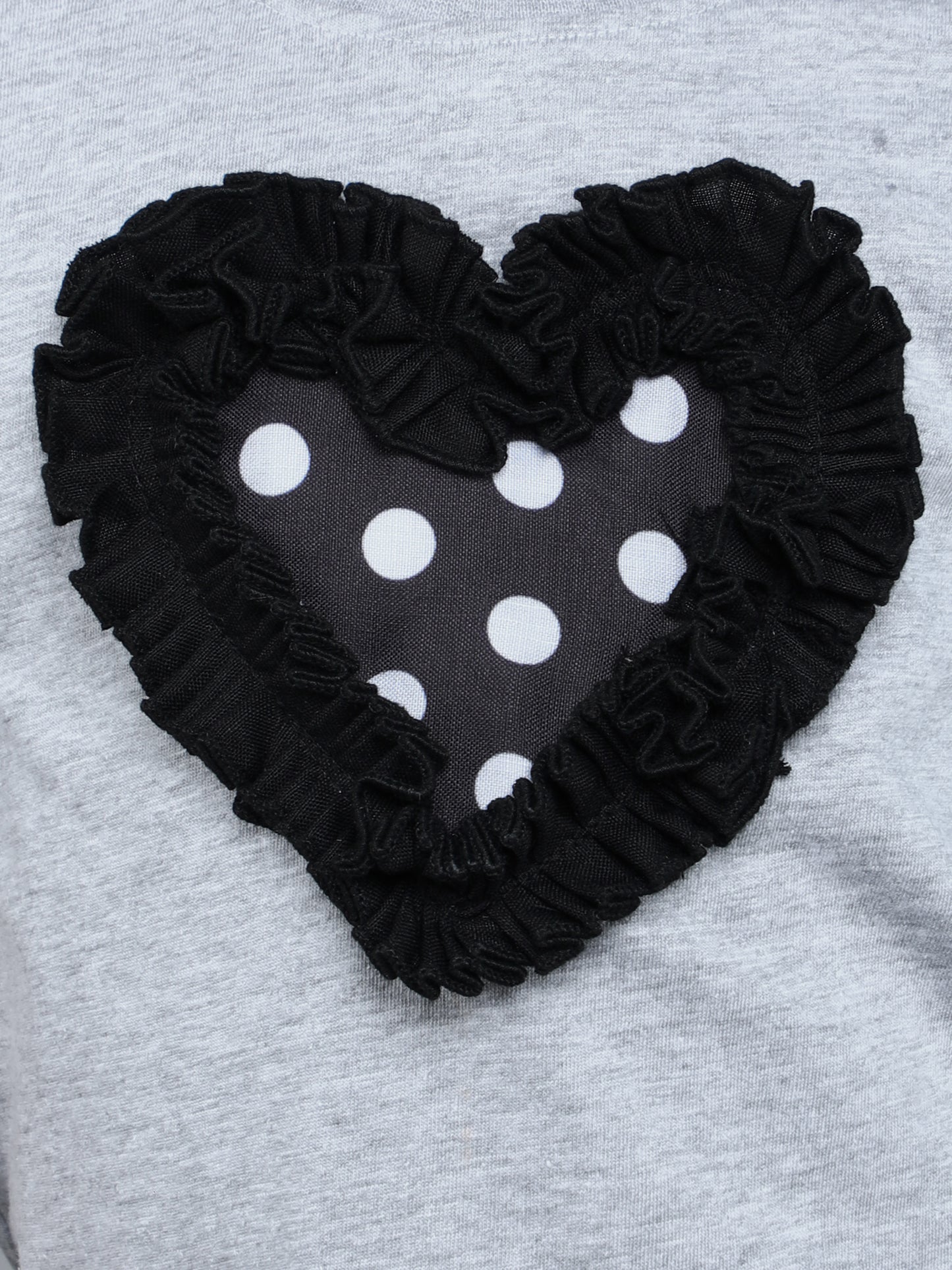 Heart Vibe T-Shirt Monochrome-Grey