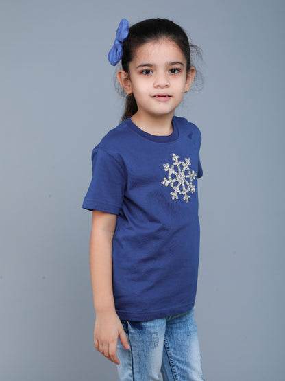 Frozen Vibe T-Shirt- Blue