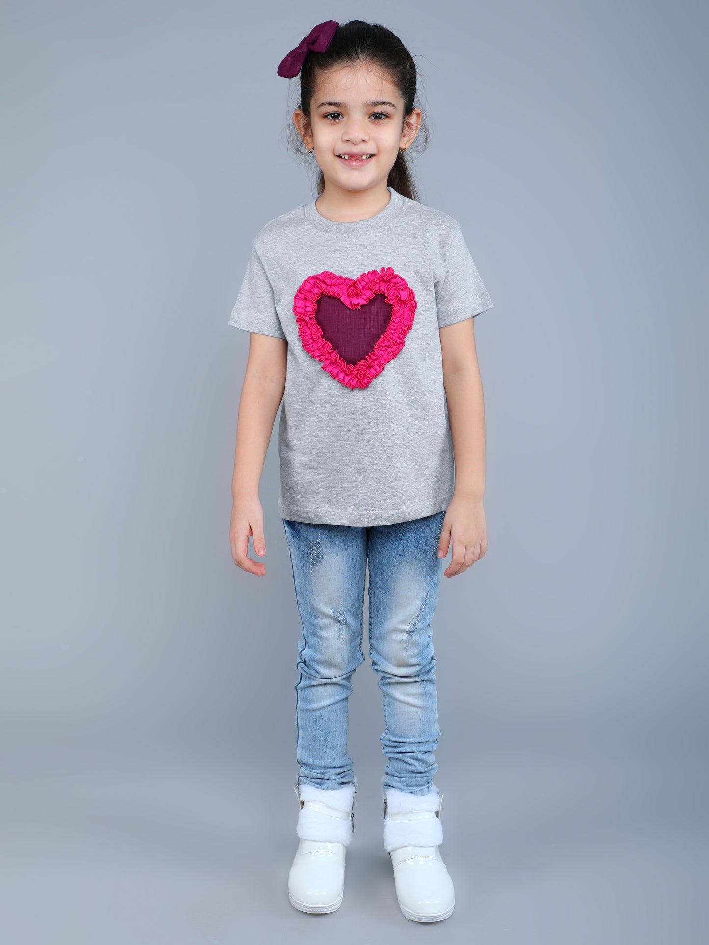 Heart Vibe T-Shirt-Grey