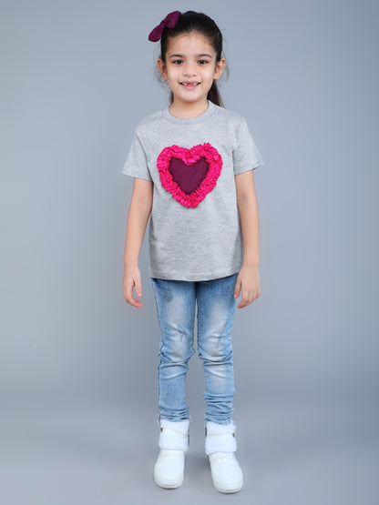 Heart Vibe T-Shirt-Grey