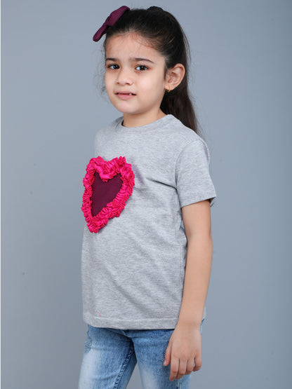 Heart Vibe T-Shirt-Grey