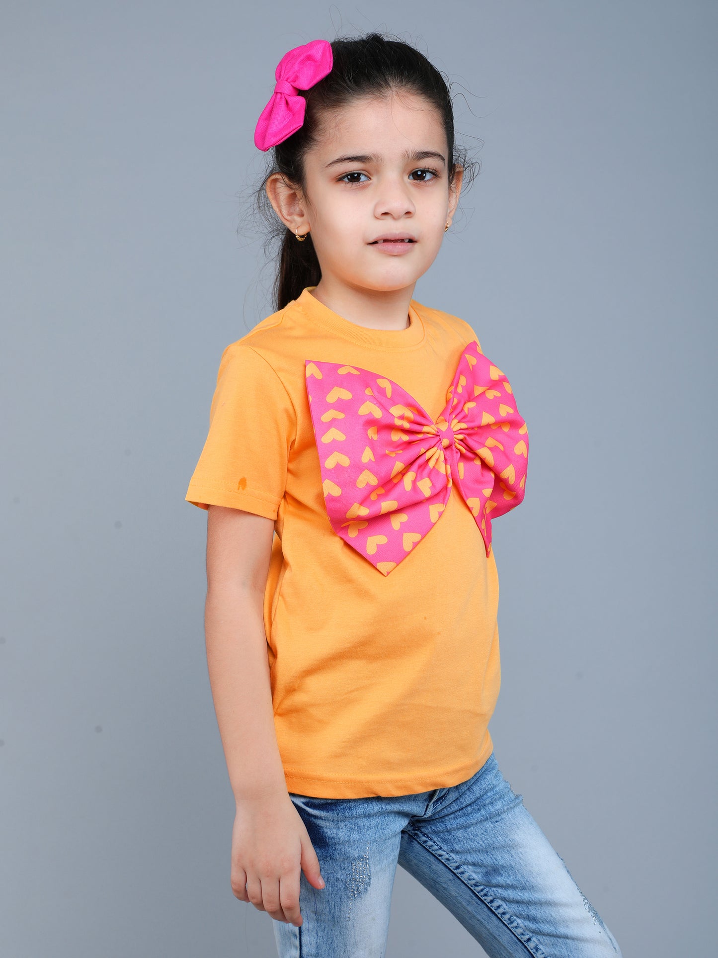 Bow Vibe T-Shirt -Yellow