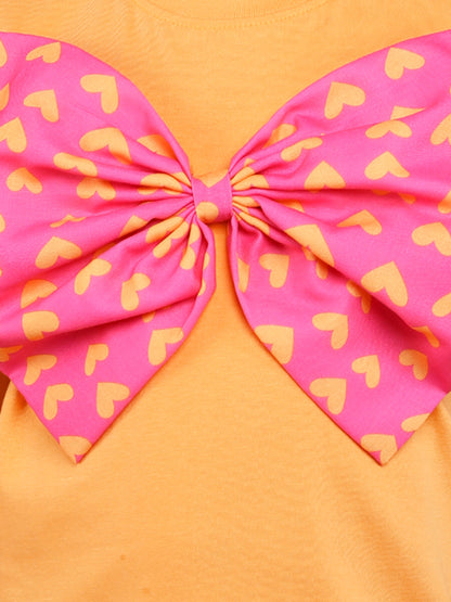 Bow Vibe T-Shirt -Yellow