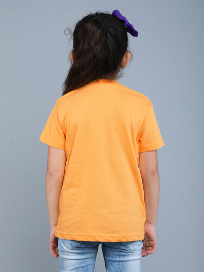 Heart Vibe T-Shirt- Yellow & Purple