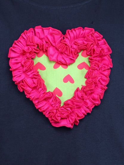 Heart Vibe T-Shirt-Navy Blue