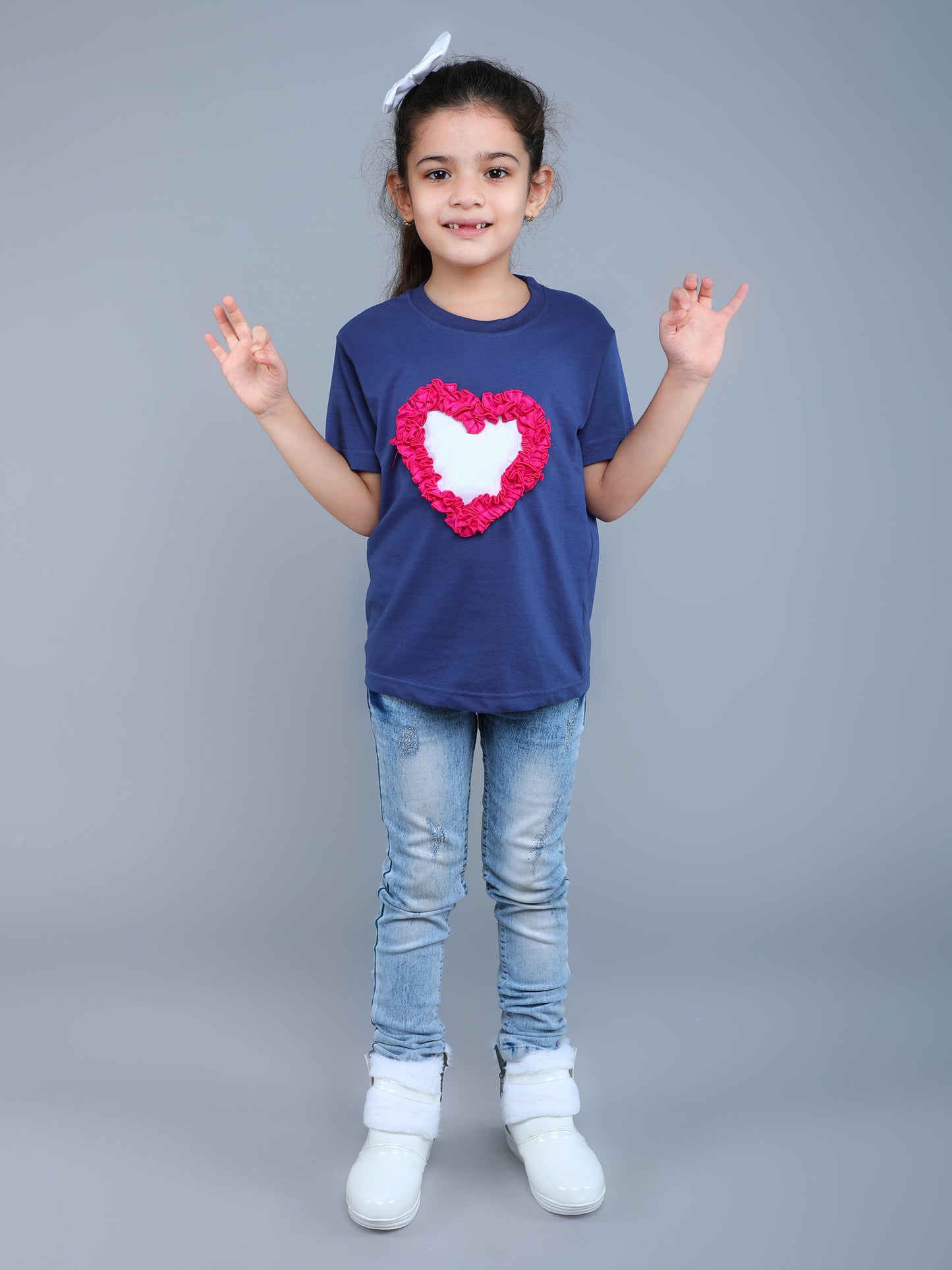 Heart Vibe T-Shirt- Blue