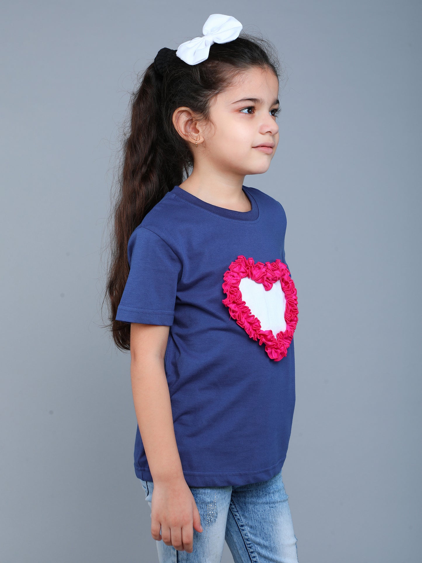 Heart Vibe T-Shirt- Blue