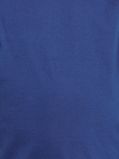 Puff Sleeves Heart Vibe T-Shirt-Blue