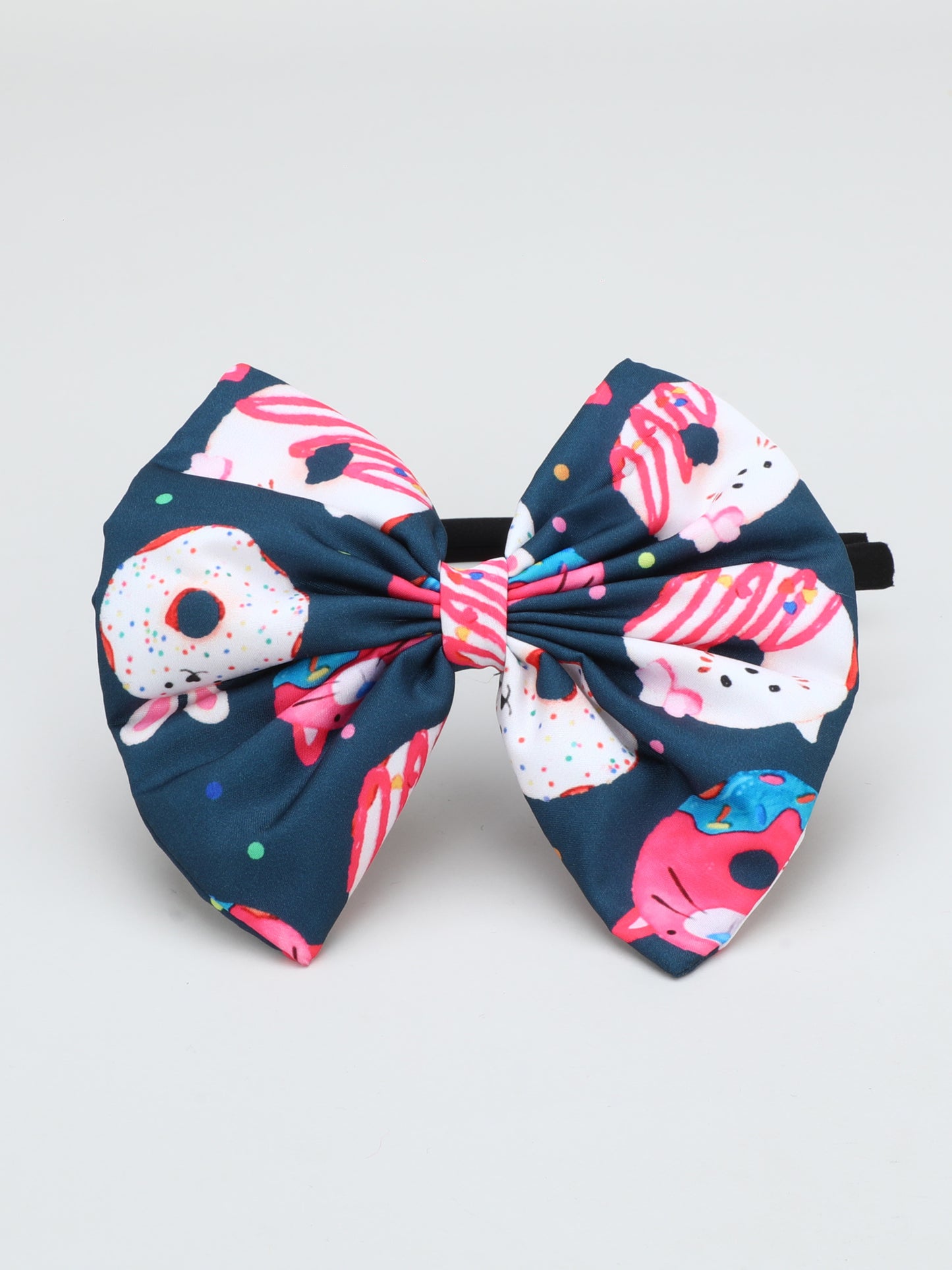 Donut Bow Hairband -Teal