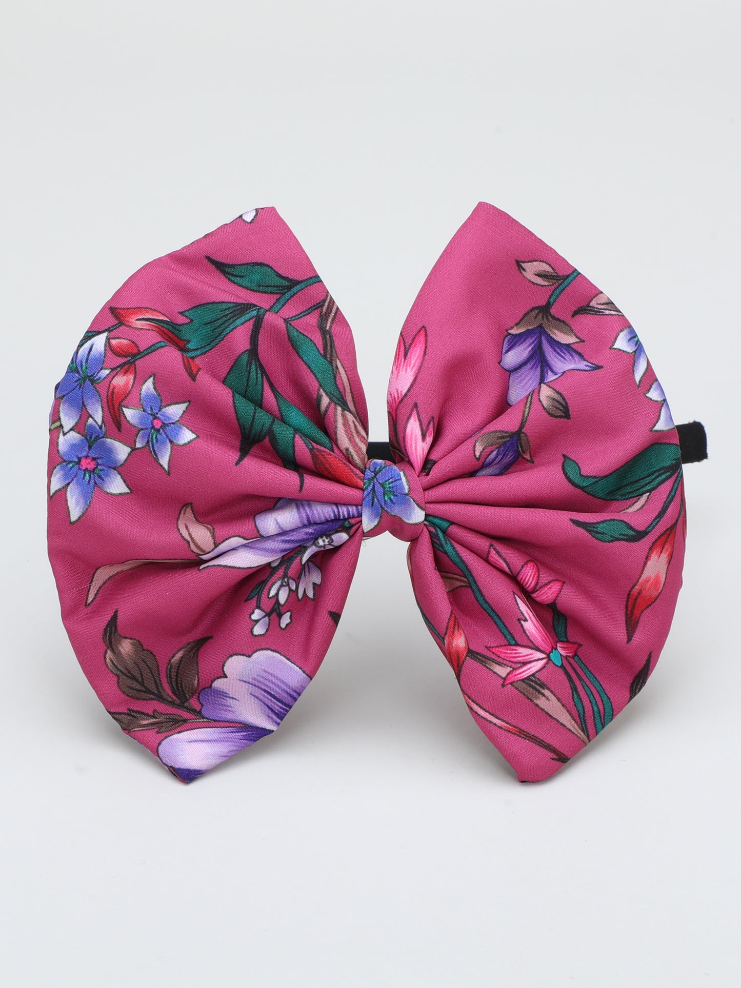 Floral Bow Hairband- Pink