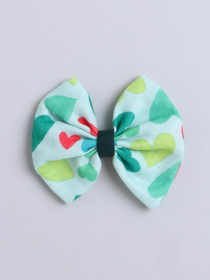 Puff Sleeves Heart Vibe T-Shirt-Blue