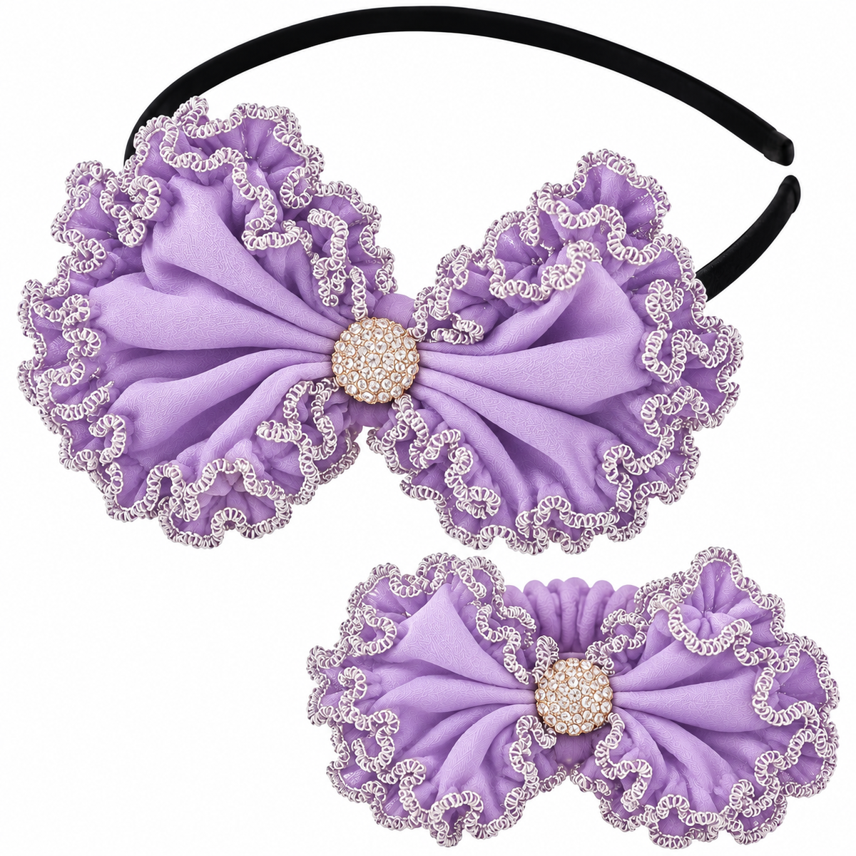 Bow Hairband & Matching Bracelet Set