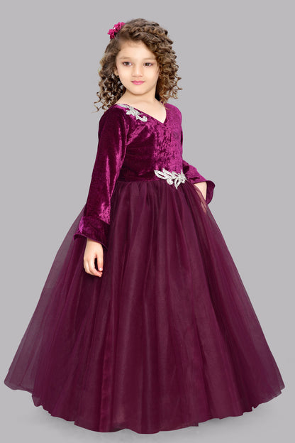 Burgundy Velvet Gown