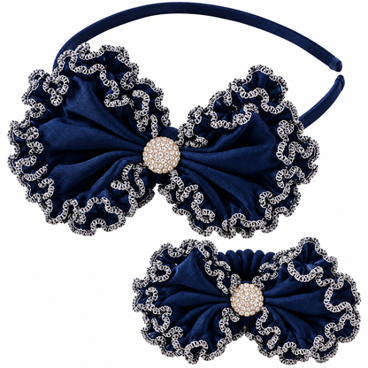 Bow Hairband & Matching Bracelet Set