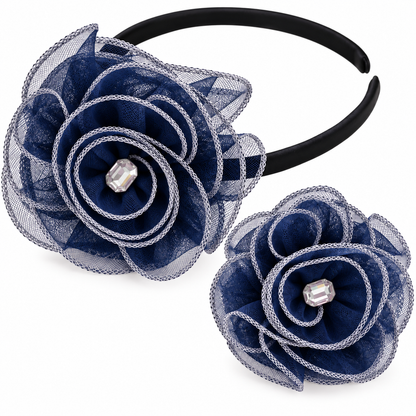 Net Flower and Bracelet Set