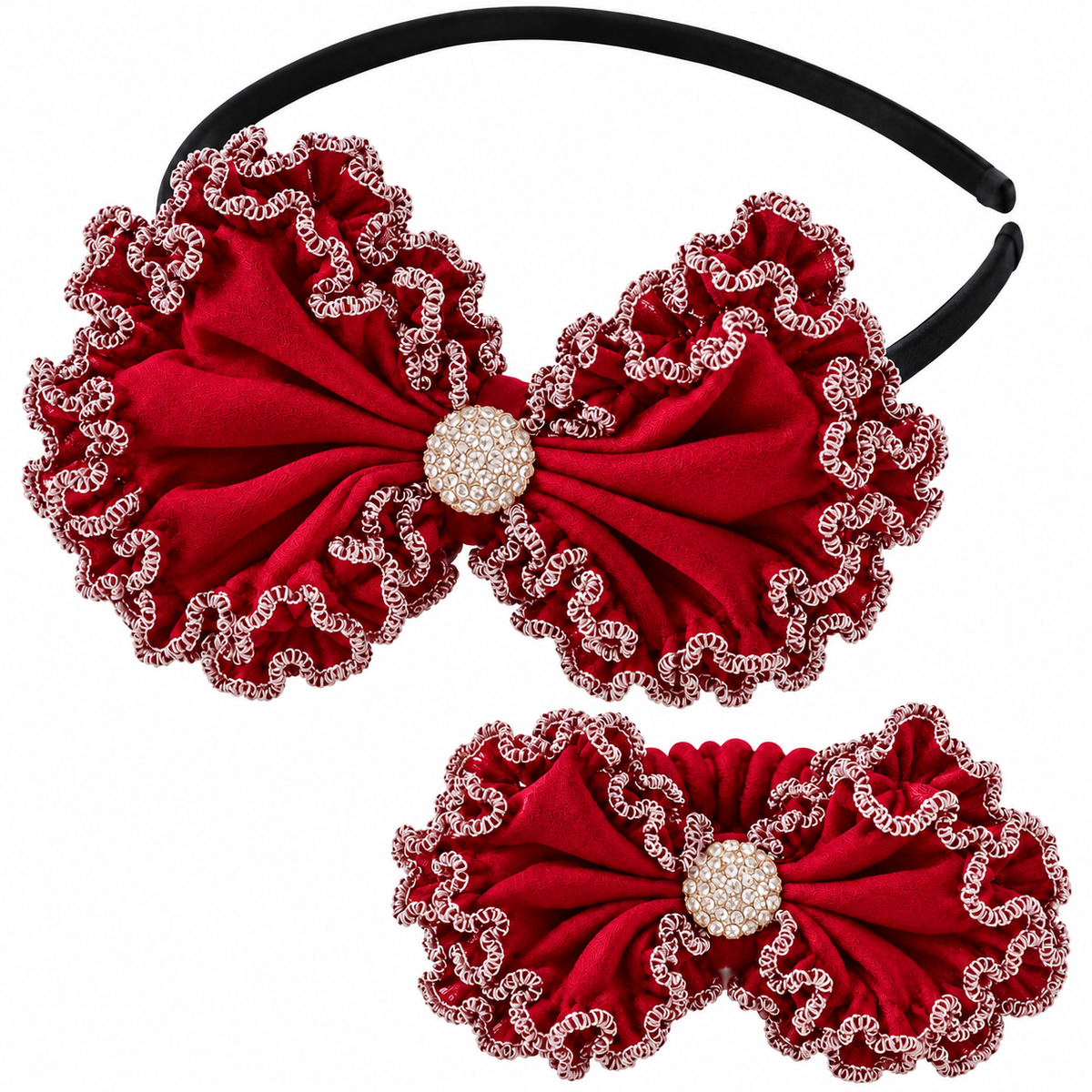 Bow Hairband & Matching Bracelet Set