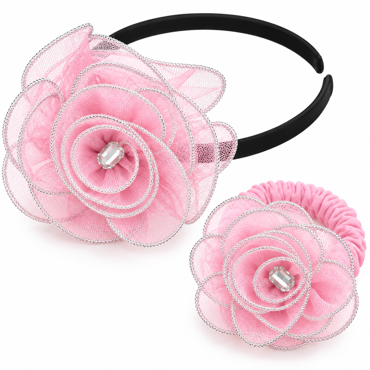 Net Flower and Bracelet Set
