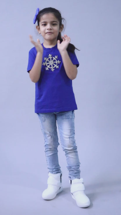 Frozen Vibe T-Shirt- Blue