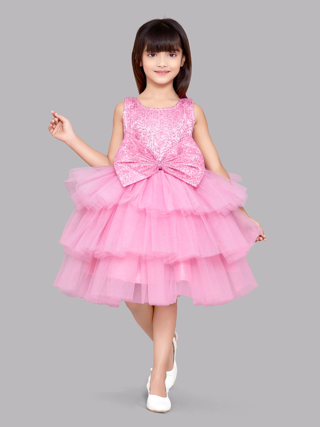 Buy Handmade Girl Pink Tailed Birthday Dress, Flower Girl Party Dress Online  in India - Etsy
