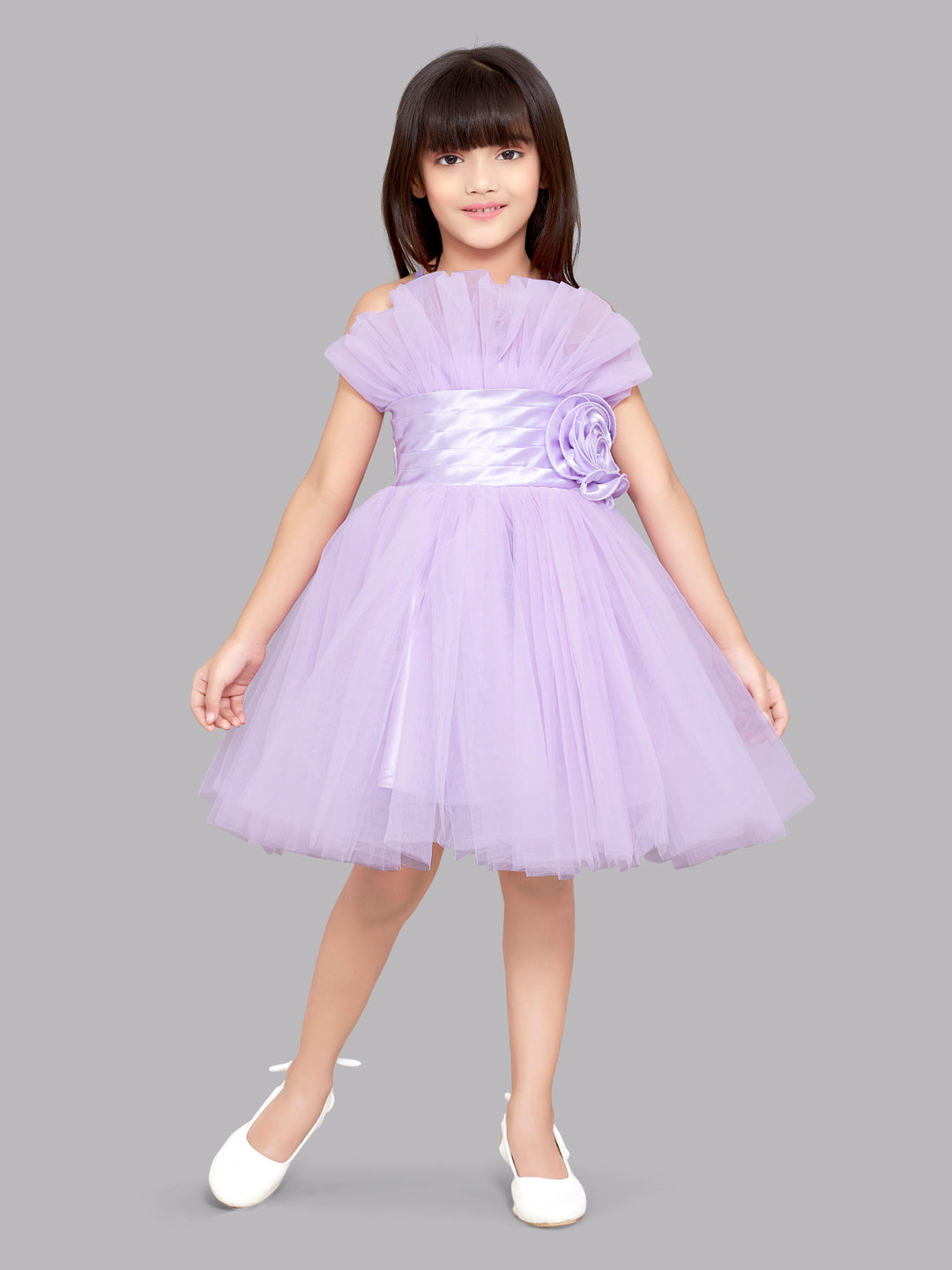 Si Rosa By Hopscotch Girls Midi/Knee Length Party Dress Price in India -  Buy Si Rosa By Hopscotch Girls Midi/Knee Length Party Dress online at  Flipkart.com