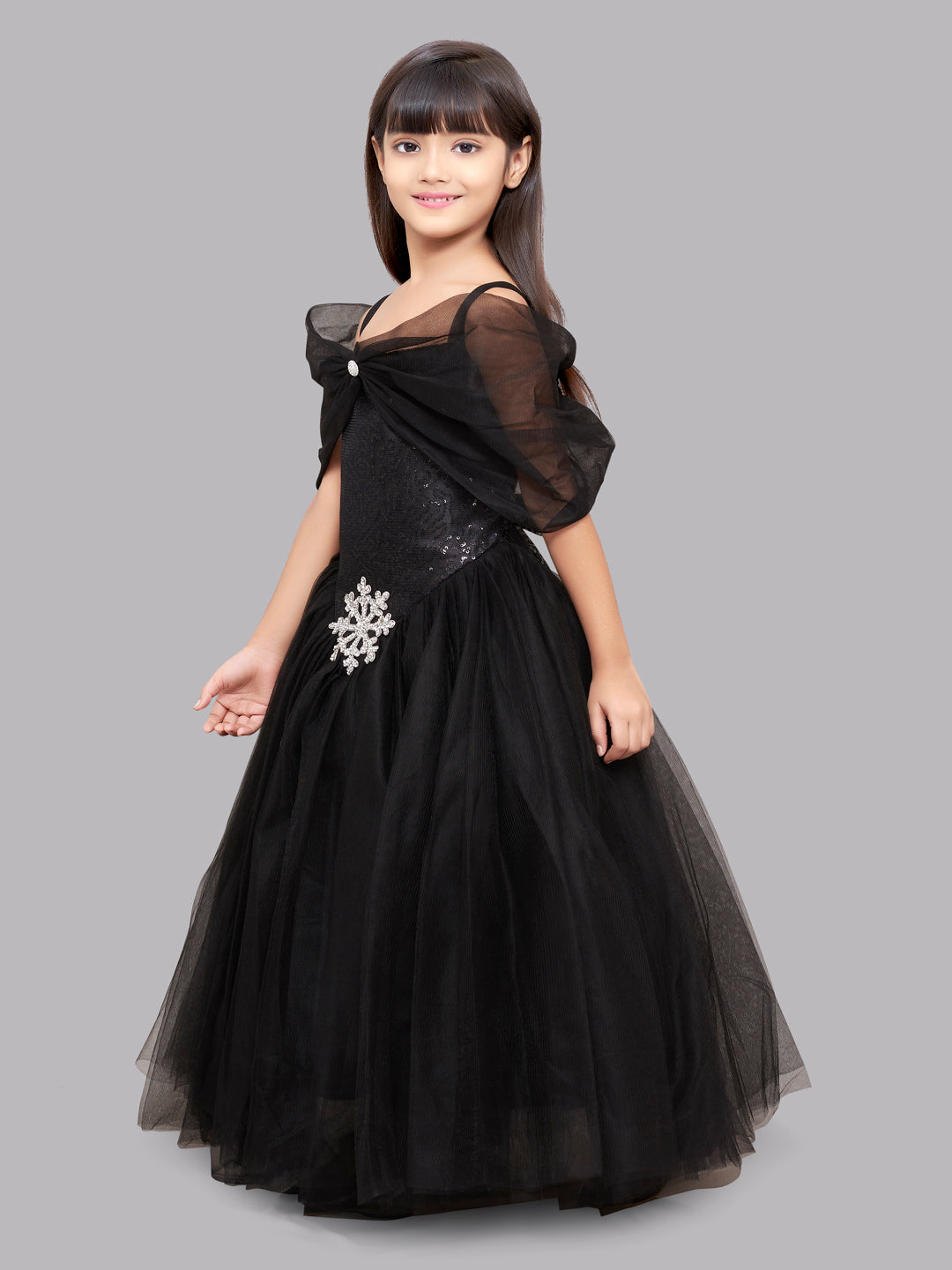 Pink Chick Black Princess Ball Gown1