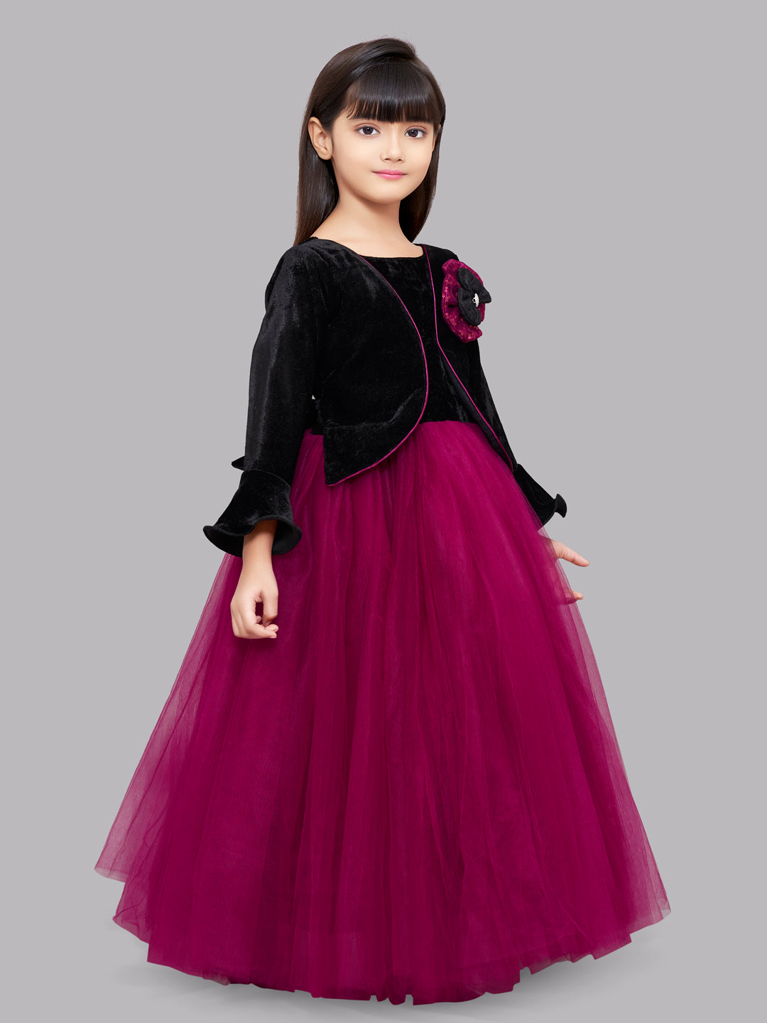 Buy Leheriya Jacket Style Gown by KOHSH at Ogaan Market Online Shopping Site