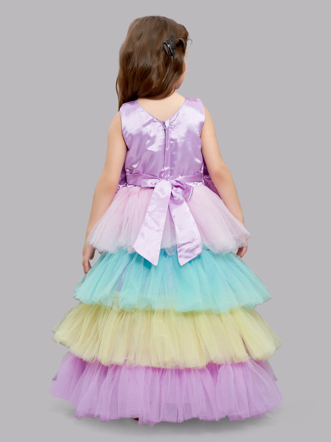 Buy Pink Chick Kids Sky Blue Regular Fit Gown for Girls Clothing Online @  Tata CLiQ