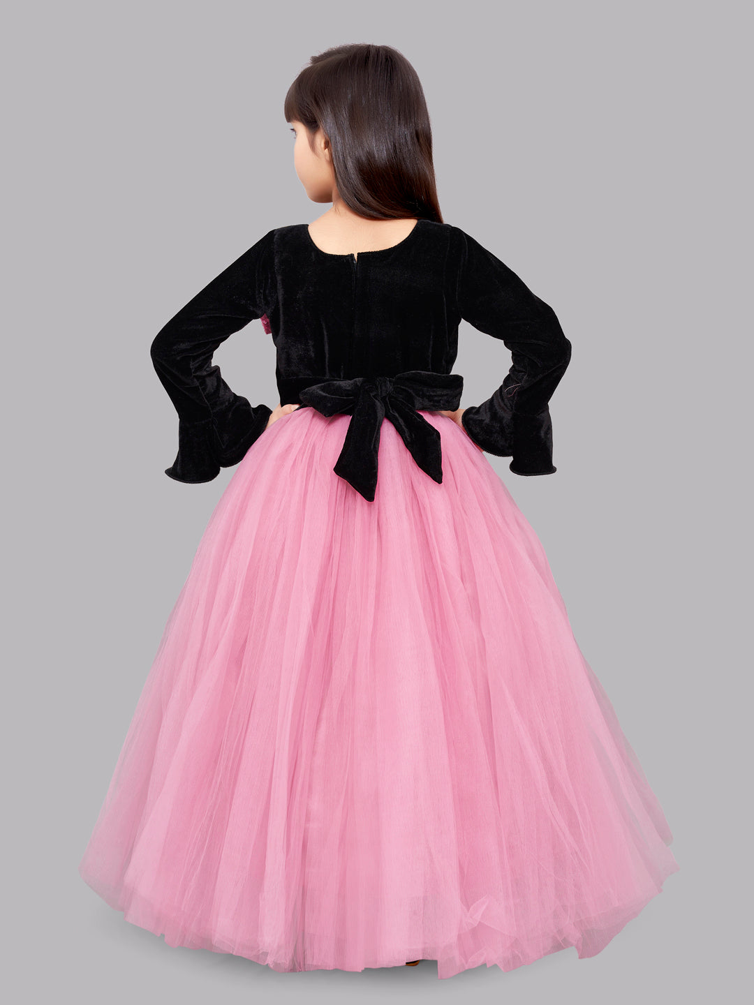 Fuchsia Party Wear Baby Ball Gown - Baby Dress for Sale