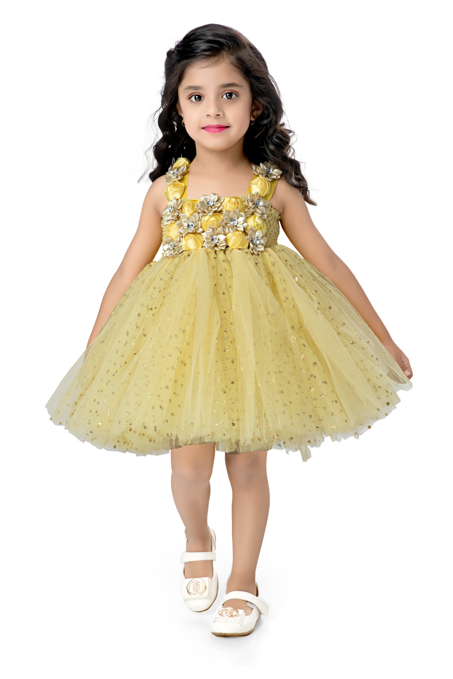 Yellow Sparkle Frock