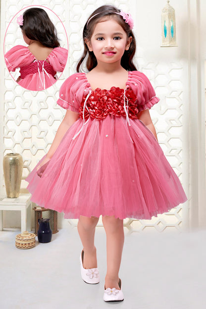 Coral Flora Frock