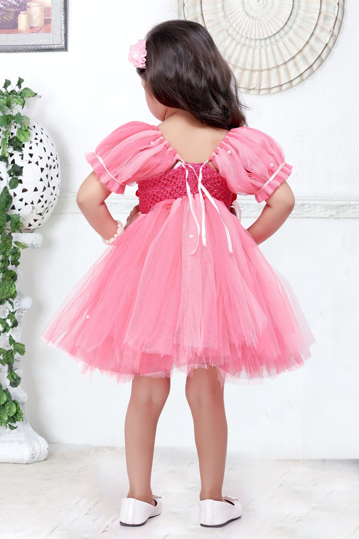 Coral Flora Frock