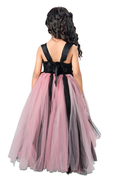 Peach & Black gown